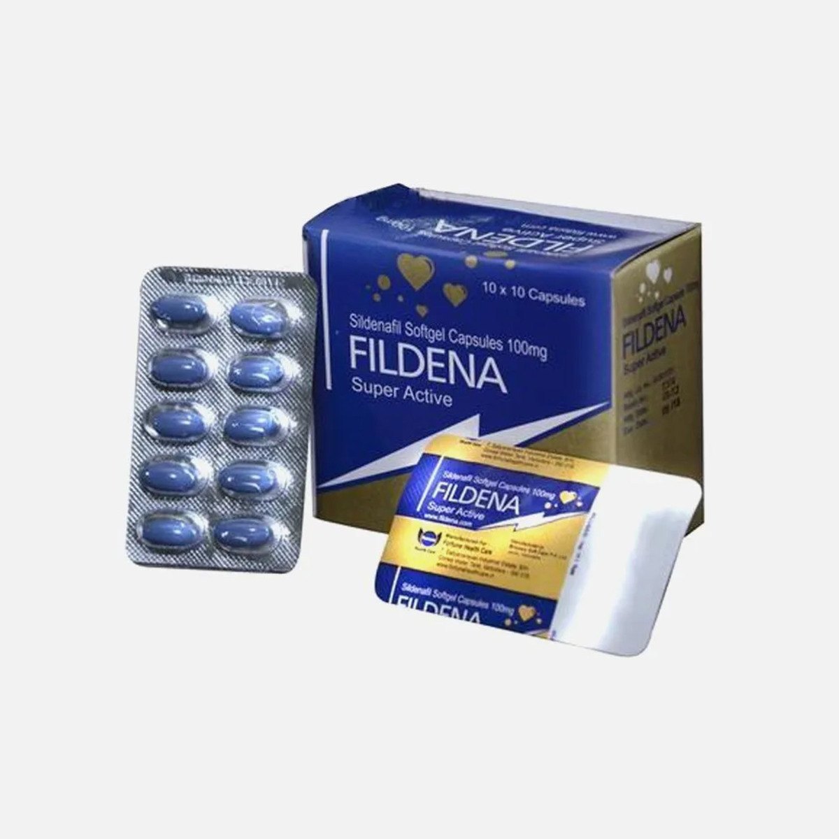 fildana super active sildenafil soft gel 100 mg